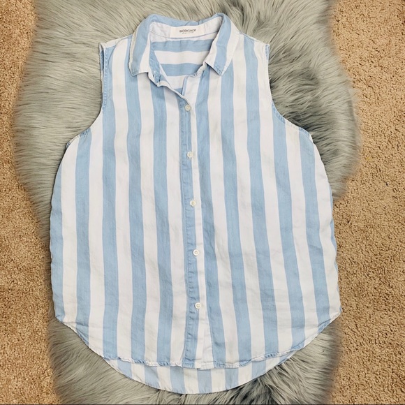 Striped button down top - Picture 6 of 8
